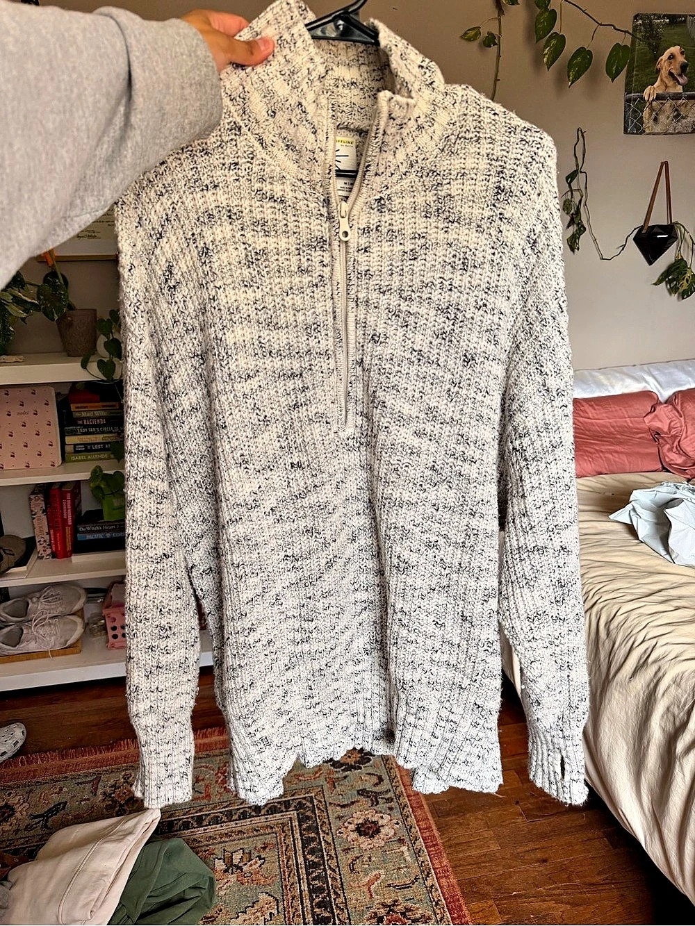 American Eagle Aerie 1/4 Zip Sweater